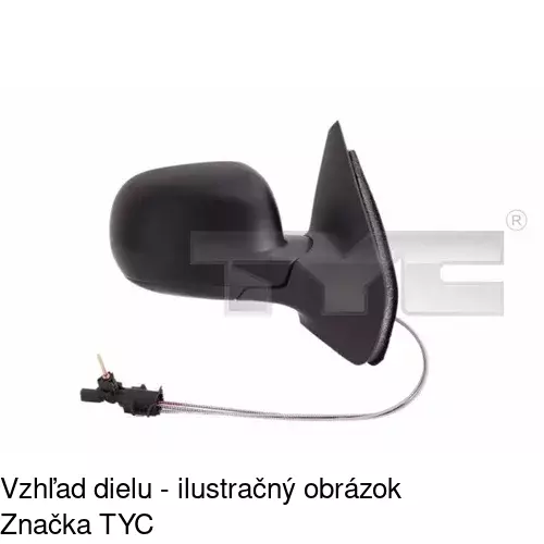 Vonkajšie zrkadlo 9541527E /POLCAR/ - obr. 2