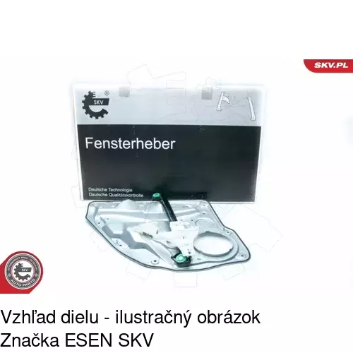 Mechanizmus sťahovania okna elektrický bez motora 9541PSG6 /POLCAR/ - obr. 4