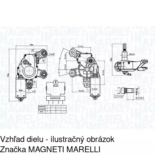 Motorček stieračov 9541SWT3 /POLCAR/ - obr. 1