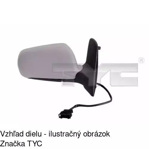 Vonkajšie zrkadlo 9550515M /POLCAR/ - obr. 4
