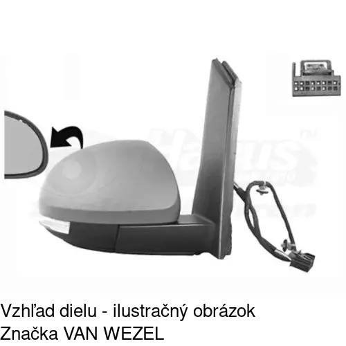 Vonkajšie zrkadlo 9552524M /POLCAR/ - obr. 2