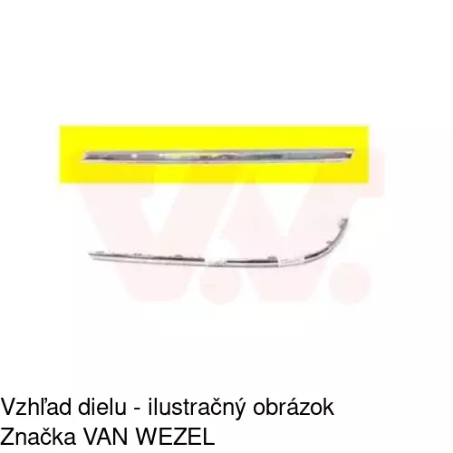 Lišta nárazníka 955596-8 /POLCAR/ - obr. 1