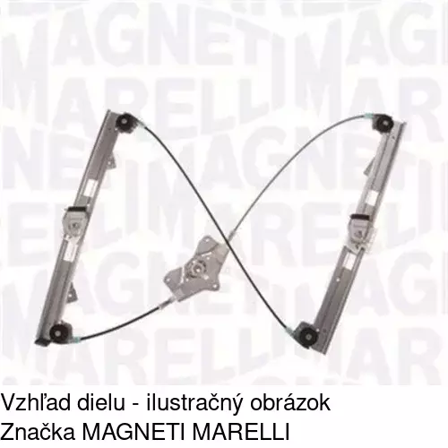 Mechanizmus sťahovania okna elektrický bez motora 9555PSG1 /POLCAR/ - obr. 1