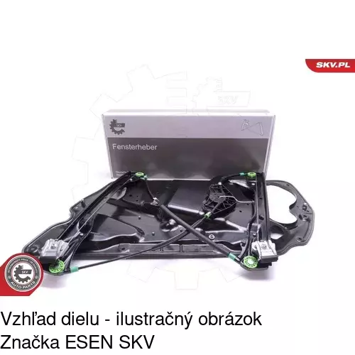 Mechanizmus sťahovania okna elektrický bez motora 9555PSG1 /POLCAR/ - obr. 4