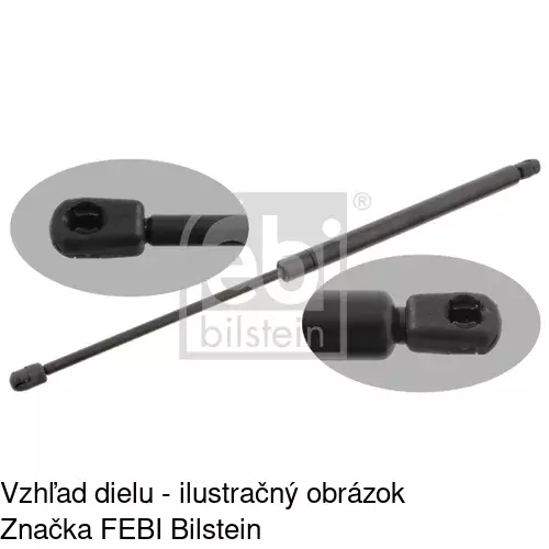 Plynová pružina 9566ABD /POLCAR/ - obr. 2
