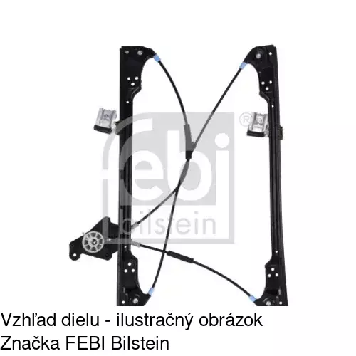 Mechanizmus sťahovania okna elektrický bez motora 9568PSG1 /POLCAR/ - obr. 3