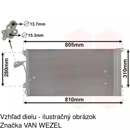 Chladiče klimatizácie 9580K81X /POLCAR/ - obr. 4