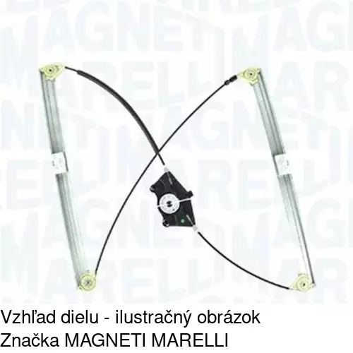 Elektrický mechanizmus okna dverí 9580PSG2 /POLCAR/ - obr. 1