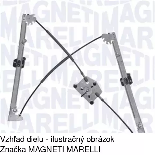 Mechanizmus sťahovania okna elektrický bez motora 9585PSG2 /POLCAR/ - obr. 2
