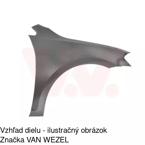 Predný blatník 95C202-J /POLCAR/ - obr. 3