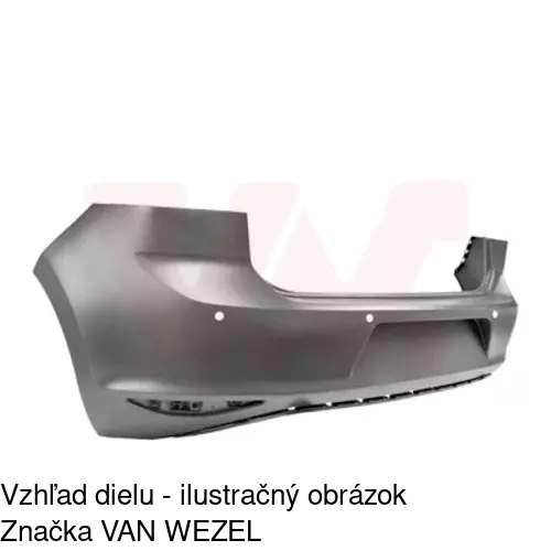 Zadný nárazník 95C296 /POLCAR/ - obr. 1