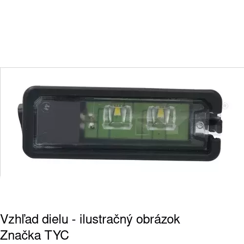 Svetlo na osvetlenie evidenčného čísla POLCAR 95D1955E