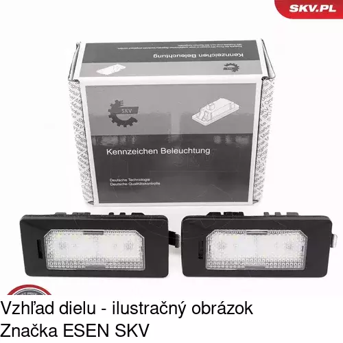Svetlo na osvetlenie evidenčného čísla POLCAR 95D1957