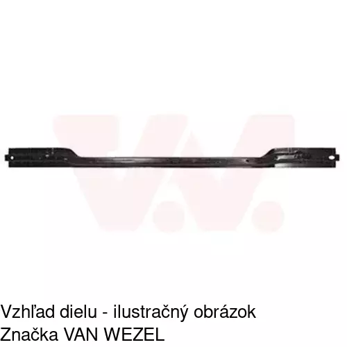 Dolný nosník predného čela 95P134 /POLCAR/ - obr. 1