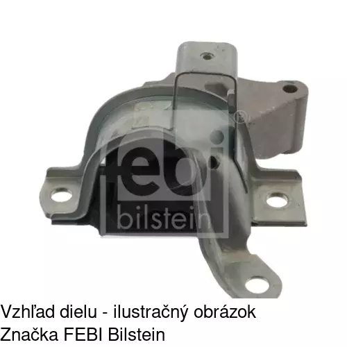 Silentblok motora FI-EM010 /POLCAR/ - obr. 2