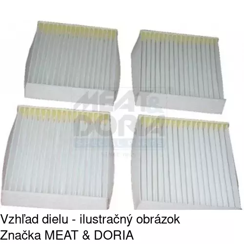Kabínový filter s uhlíkom S11-1072 /POLCAR/ - obr. 2