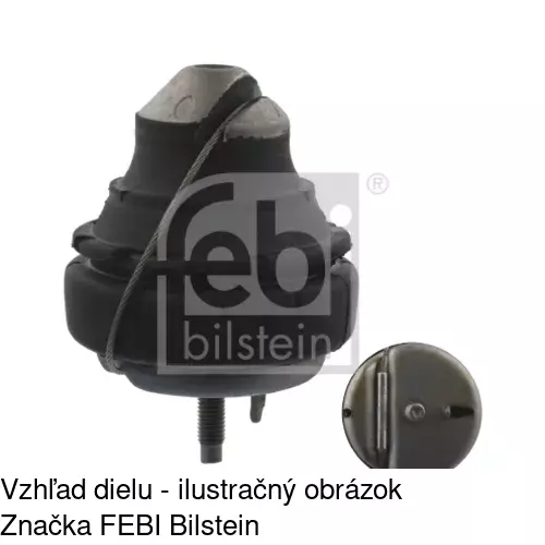 Silentblok motora S2290008 /POLCAR/ - obr. 2