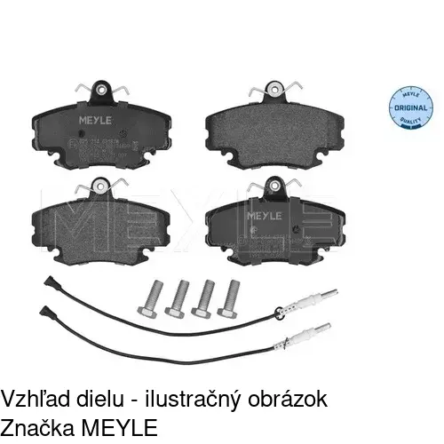 Brzdové dosky S70-0019 /POLCAR/ - obr. 3