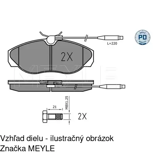 Brzdové dosky S70-0044 /POLCAR/ - obr. 5