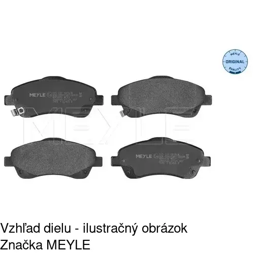 Brzdové dosky S70-0121 /POLCAR/ - obr. 5