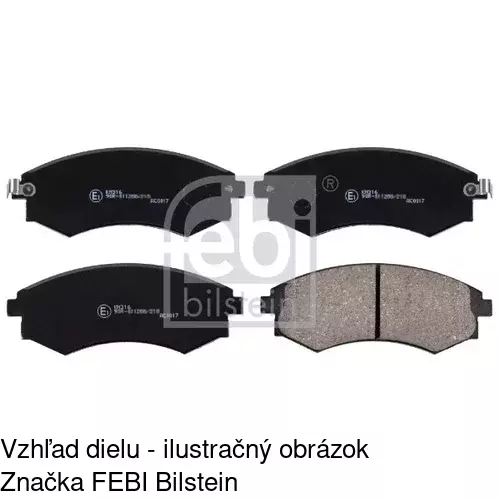 Brzdové dosky S70-0206 /POLCAR/ - obr. 2