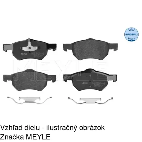 Brzdové dosky S70-0208 /POLCAR/ - obr. 5