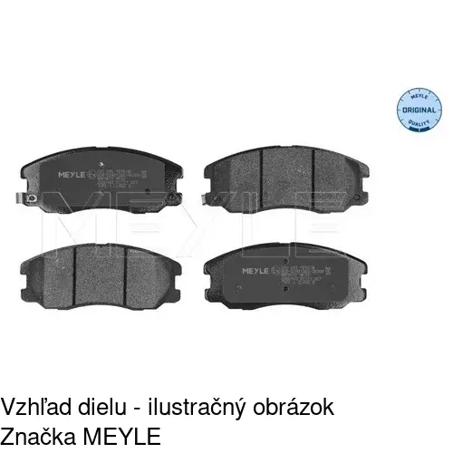 Brzdové dosky S70-0240 /POLCAR/ - obr. 1