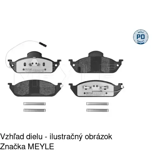 Brzdové dosky S70-0298 /POLCAR/ - obr. 1