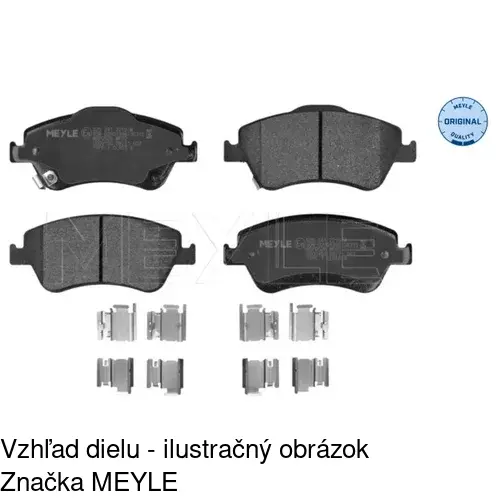 Brzdové dosky S70-0313 /POLCAR/ - obr. 1