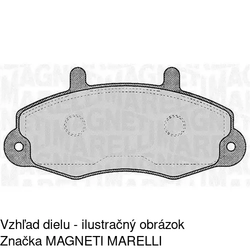 Brzdové dosky S70-0396 /POLCAR/ - obr. 2