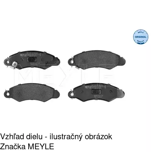 Brzdové dosky S70-0422 /POLCAR/ - obr. 3