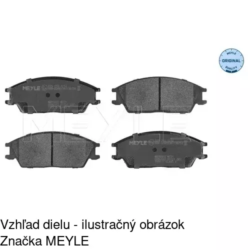 Brzdové dosky S70-0474 /POLCAR/ - obr. 3