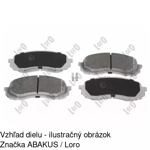 Brzdové dosky POLCAR S70-0601