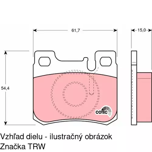 Brzdové dosky POLCAR S70-1104
