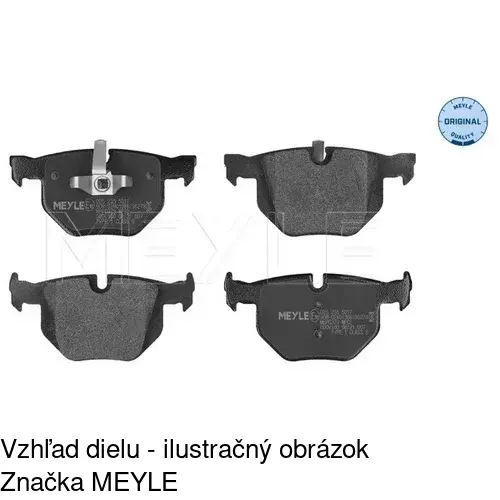 Brzdové dosky S70-1174 /POLCAR/ - obr. 2