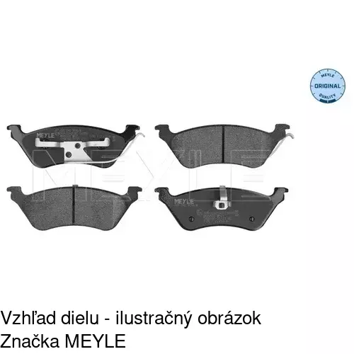 Brzdové dosky S70-1192 /POLCAR/ - obr. 2