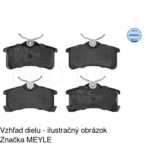 Brzdové dosky S70-1348 /POLCAR/ - obr. 3