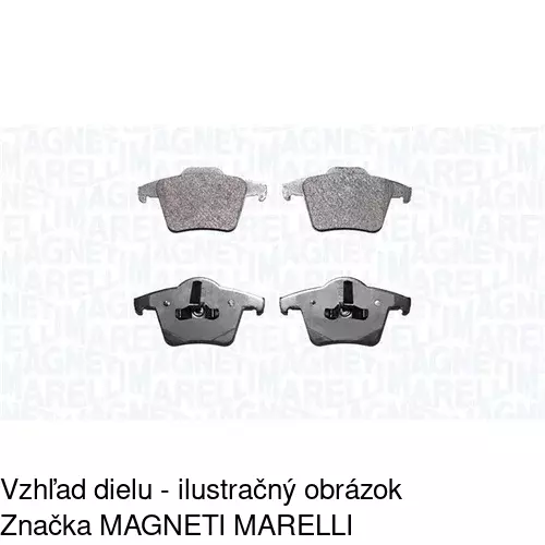 Brzdové dosky S70-1355 /POLCAR/ - obr. 1