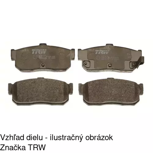 Brzdové dosky S70-1360 /POLCAR/ - obr. 3