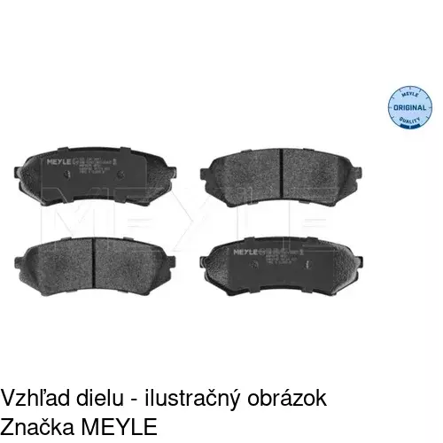 Brzdové dosky S70-1455 /POLCAR/ - obr. 1