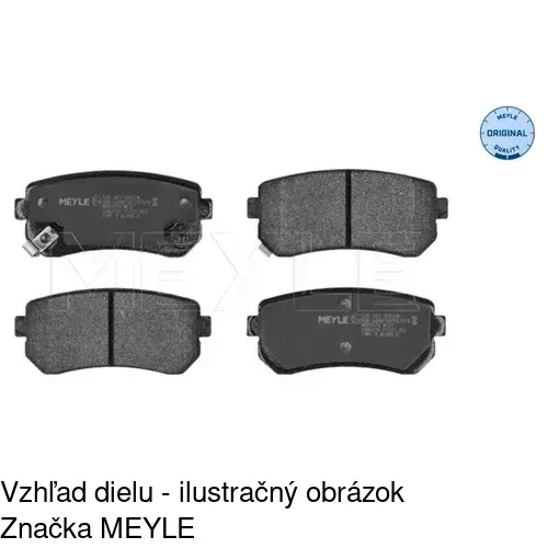 Brzdové dosky POLCAR S70-1579