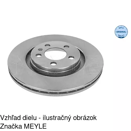 Brzdový kotúč POLCAR S71-0034