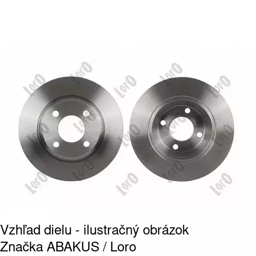 Brzdový kotúč POLCAR S71-0064