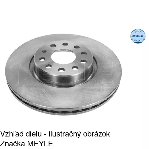 Brzdový kotúč POLCAR S71-0116