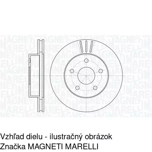 Brzdový kotúč S71-0204 /POLCAR/ - obr. 1
