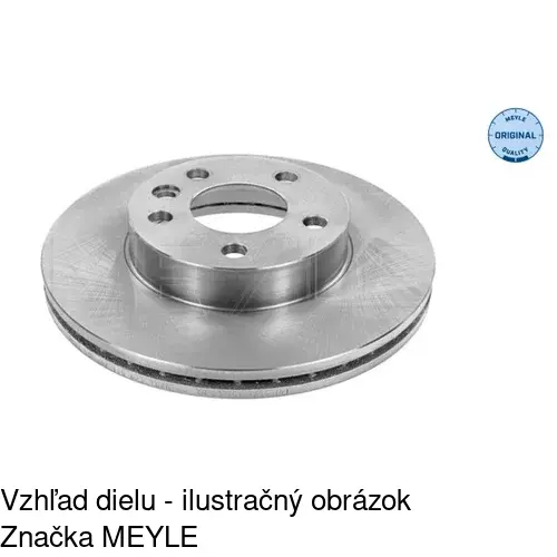 Brzdový kotúč POLCAR S71-0236