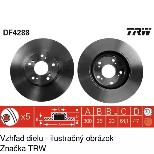 Brzdový kotúč S71-0264 /POLCAR/ - obr. 4