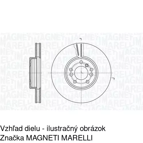 Brzdový kotúč POLCAR S71-0326