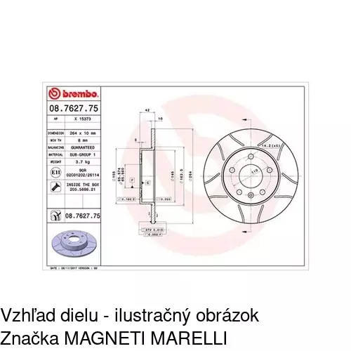 Brzdový kotúč POLCAR S71-1024S