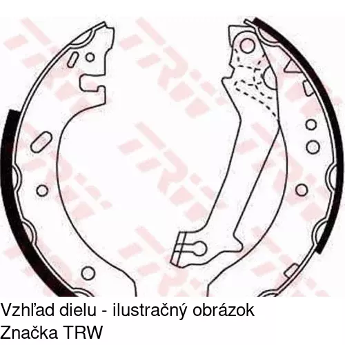 Brzdové čeľuste S72-1044 /POLCAR/ - obr. 2